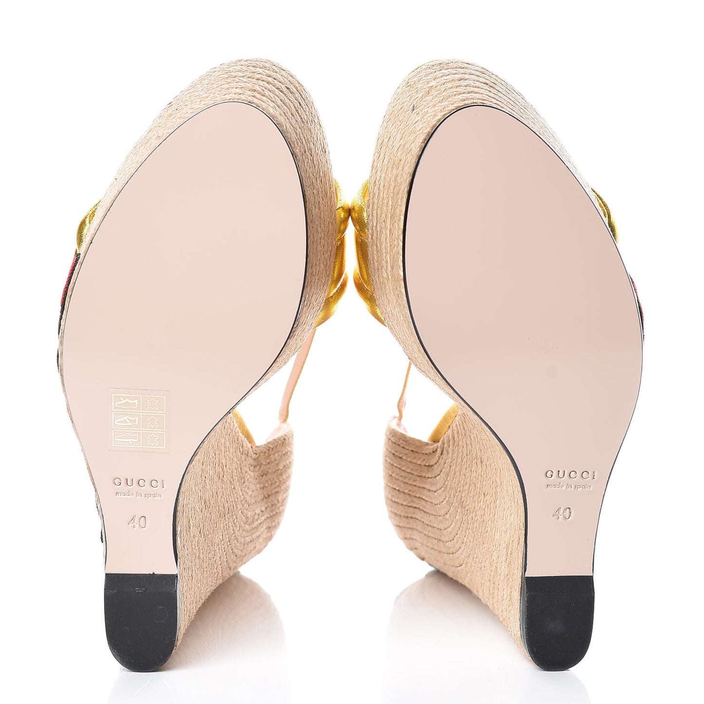 Metallic Nappa Ophelia Espadrille Platform Wedge Sandals 40 Oro Vecchio