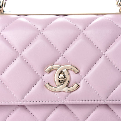 Chanel Lambskin Quilted Small Trendy CC Flap Dual Handle Bag Light Pink 10 of 11