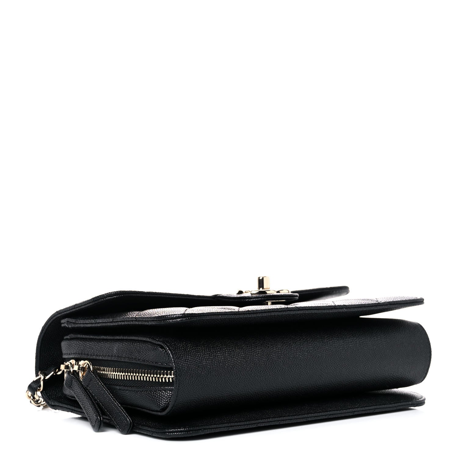 Chanel Caviar Quilted Large Like A Wallet Flap Black 4 of 11