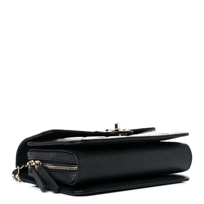 Chanel Caviar Quilted Large Like A Wallet Flap Black 4 of 11