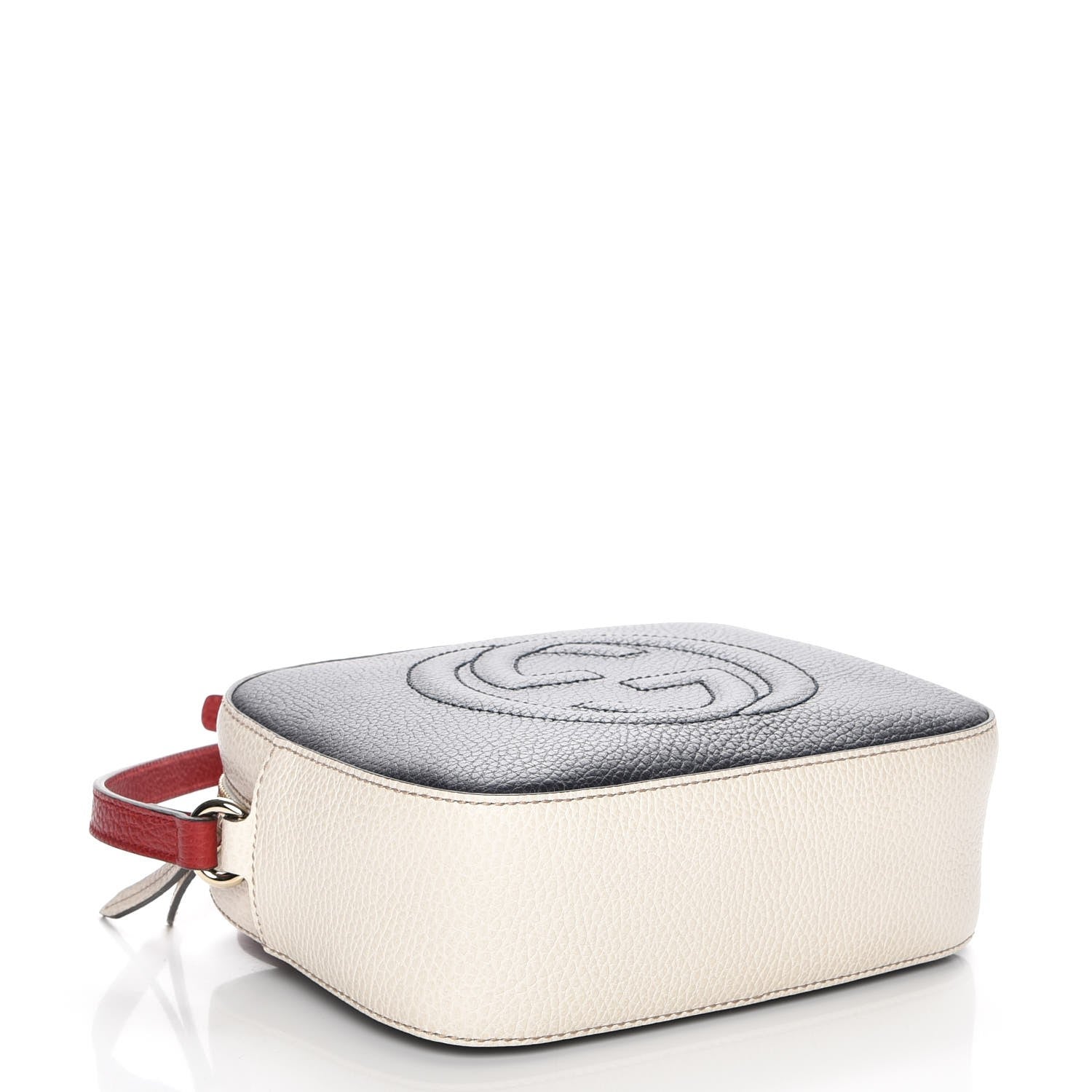 Gucci Dollar Calfskin Small Soho Disco Bag Blue Hibiscus Red Mystic White 4 of 7