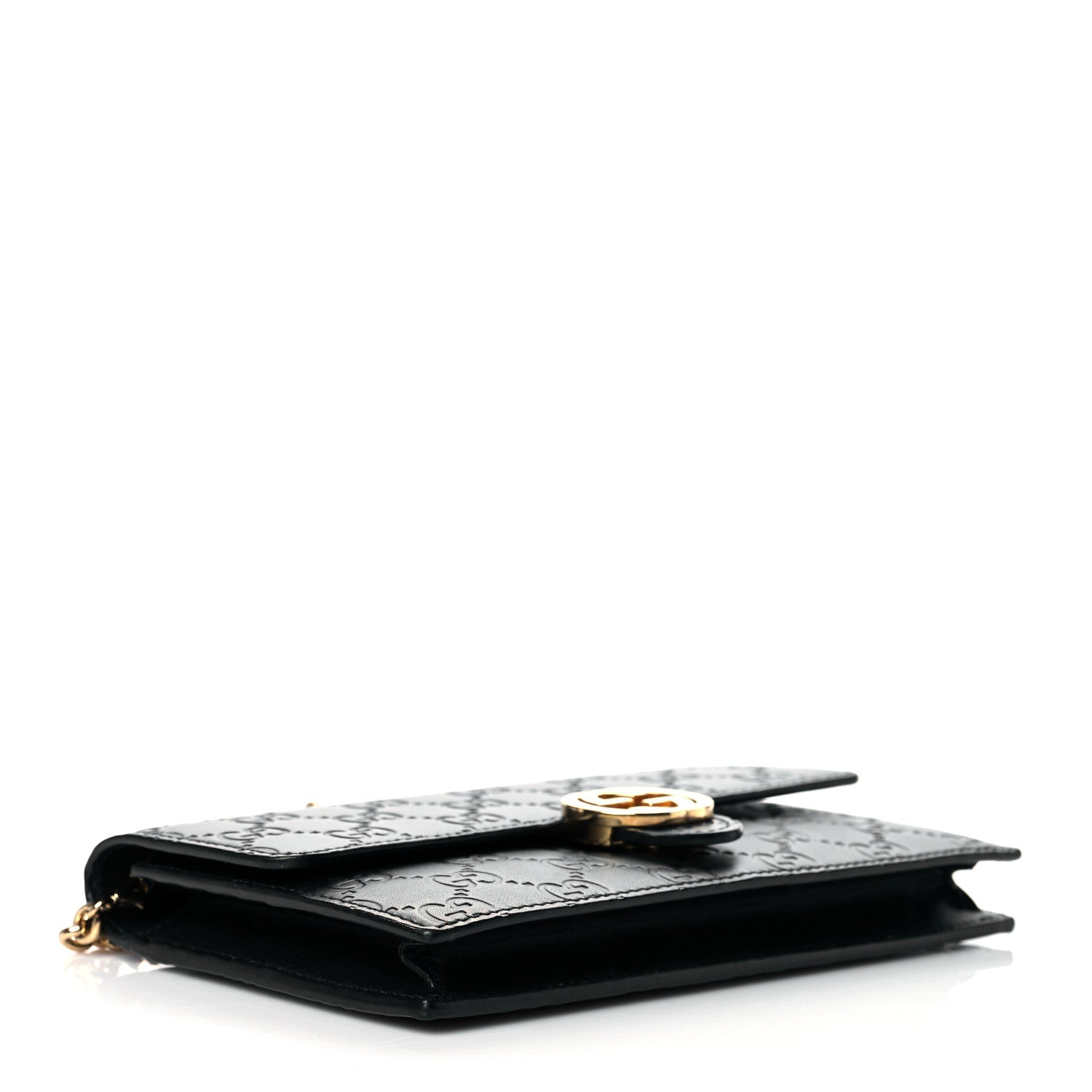 Gucci Guccissima Icon Chain Wallet Black 5 of 11