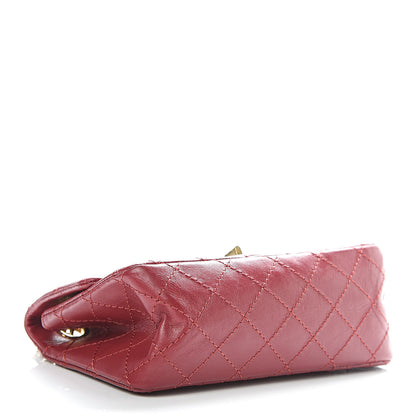 Chanel Aged Calfskin Quilted 2.55 Reissue Mini Flap Red 4 of 11