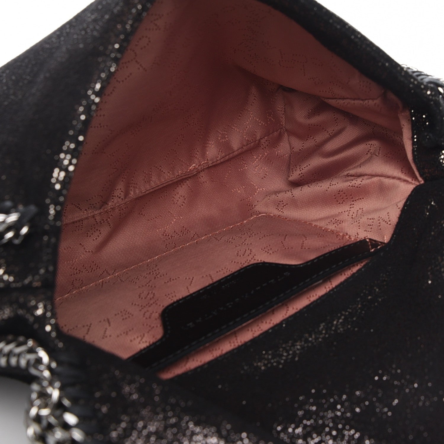 Stella McCartney Chamois Shiny Dotted Falabella Mini Crossbody Ruthenium 5 of 8