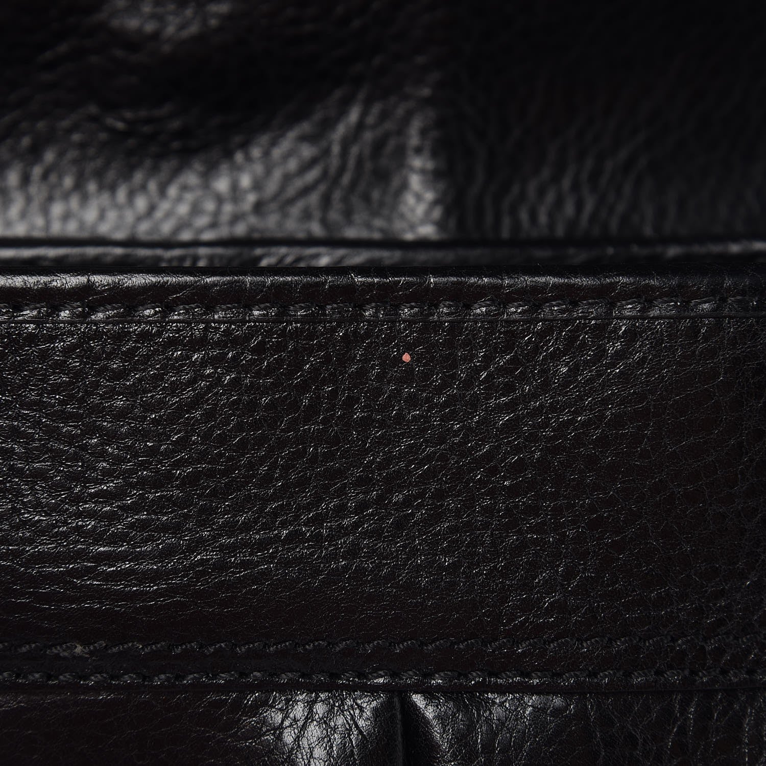 Fendi Calfskin Embellished B Bag Black 9 of 12