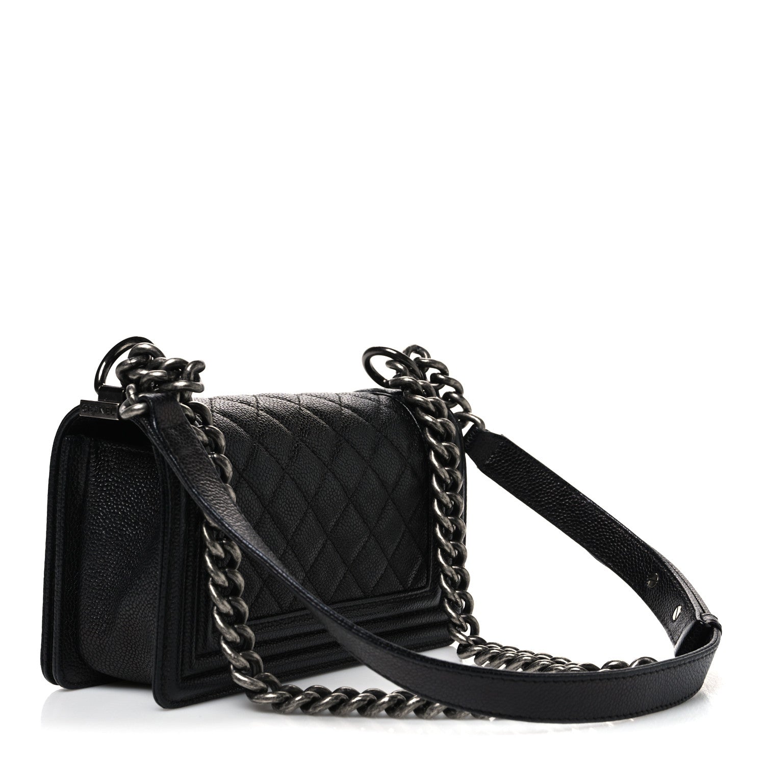 Chanel Caviar Quilted Small Boy Flap Black 3 of 10