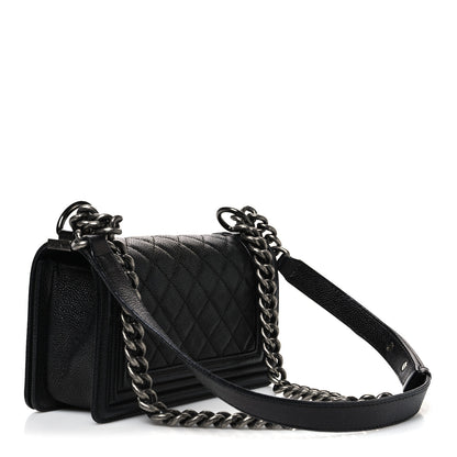 Chanel Caviar Quilted Small Boy Flap Black 3 of 10