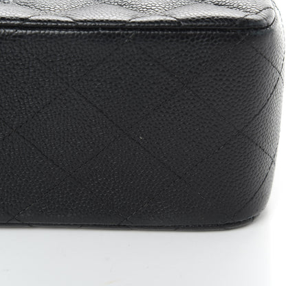 Chanel Caviar Quilted Jumbo Double Flap Black 15 of 16