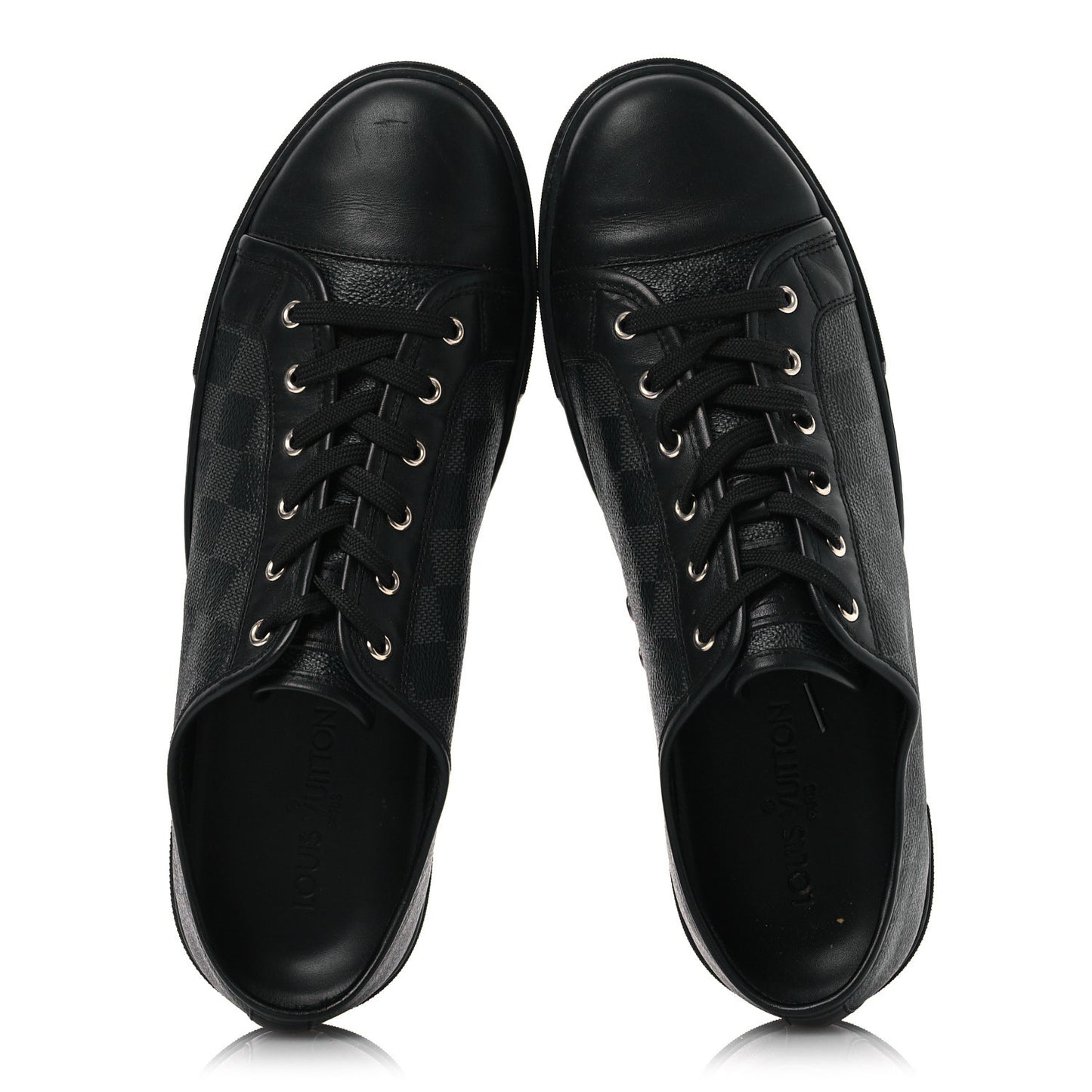 Calfskin Damier Graphite Sneakers 7.5