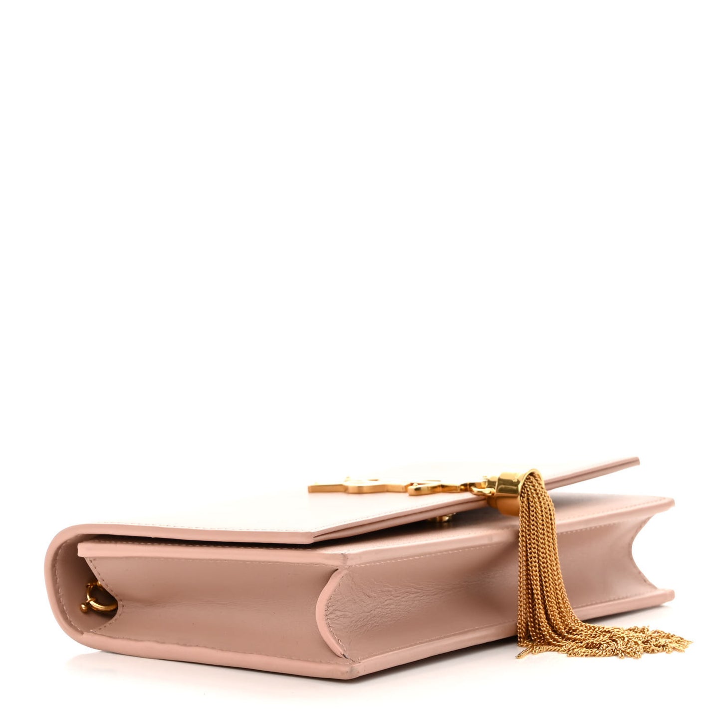 Smooth Calfskin Classic Monogram Kate Tassel Chain Wallet Pale Pink