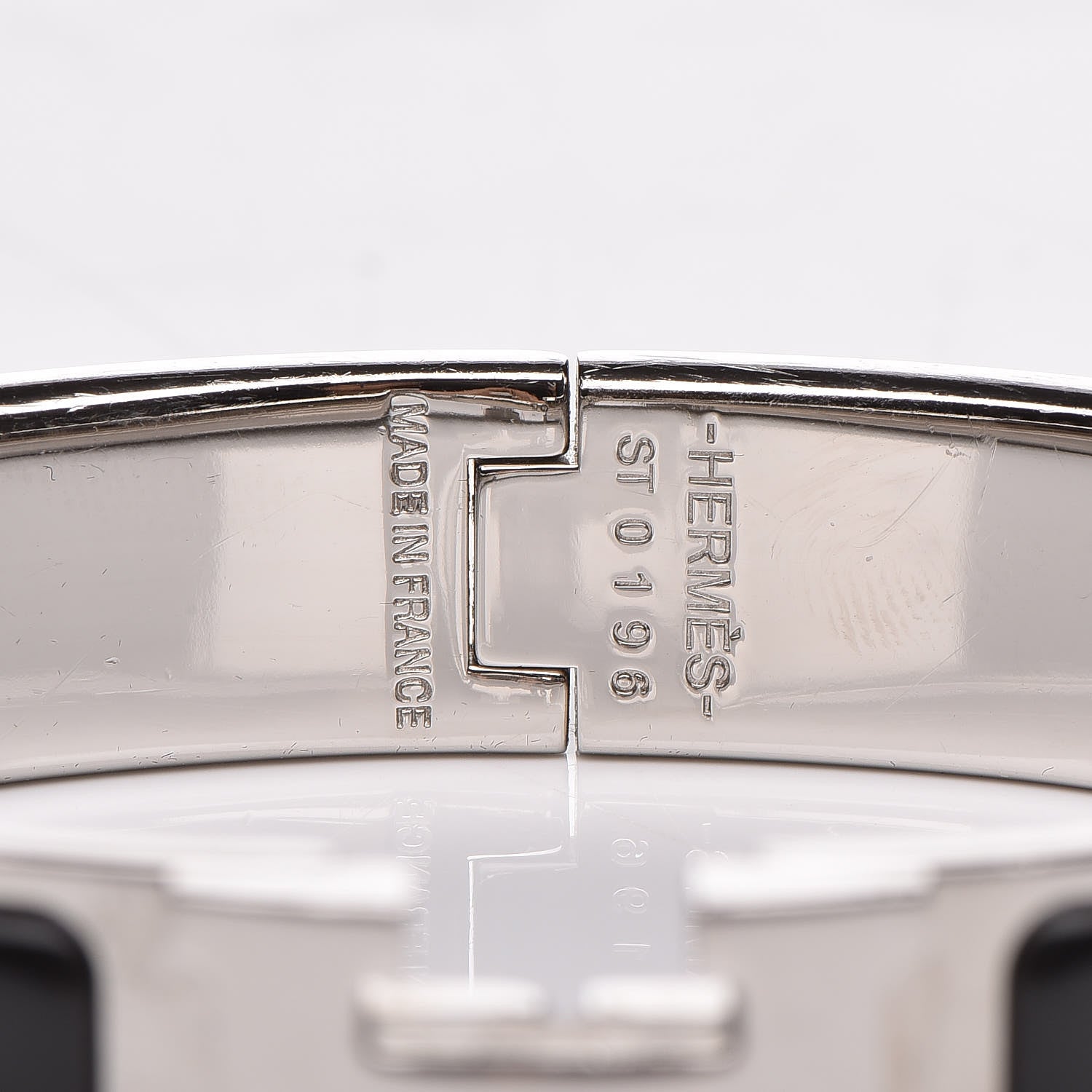 Hermes Enamel Narrow Clic Clac H Bracelet PM Black 4 of 5