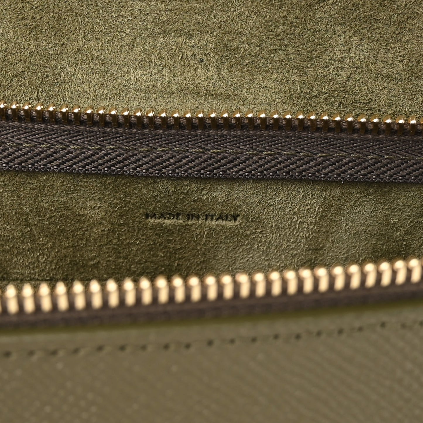 Grained Calfskin Nano Belt Bag Army Green