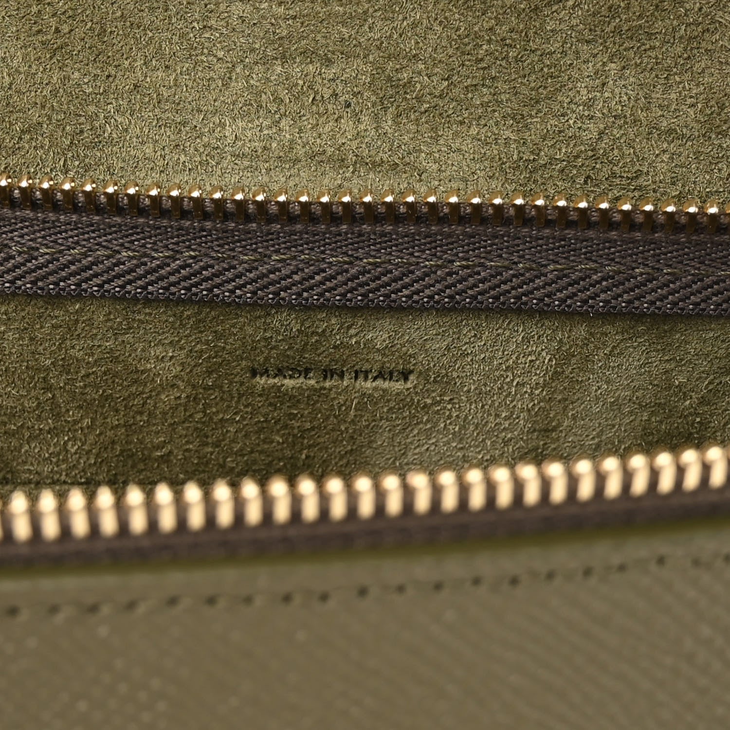 Celine Grained Calfskin Nano Belt Bag Army Green 7 of 10
