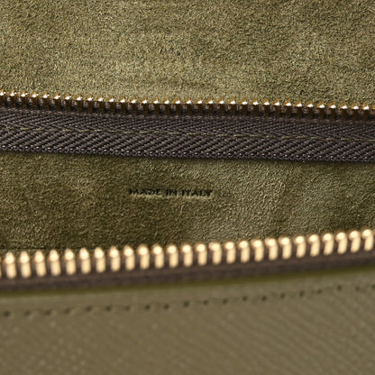 Celine Grained Calfskin Nano Belt Bag Army Green 7 of 10