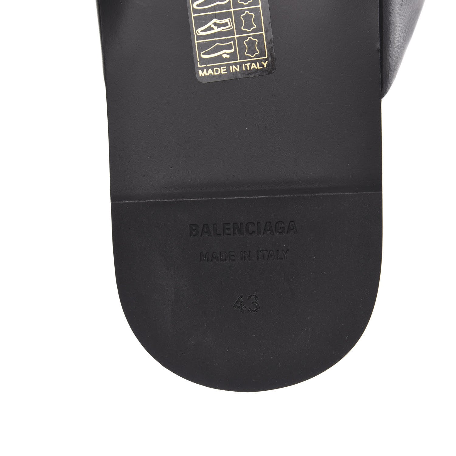 Balenciaga Smooth Calfskin Mens Cozy BB Flat Carrera Mules 43 Black 7 of 9