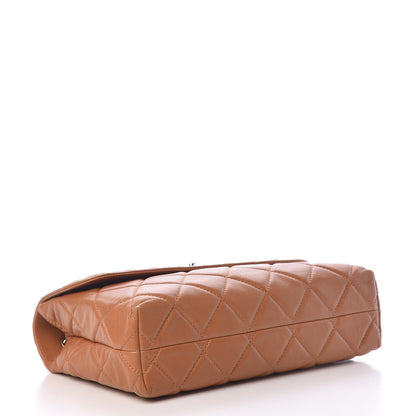 Chanel Calfskin Quilted In the Business Flap Bag Dark Beige 4 of 16
