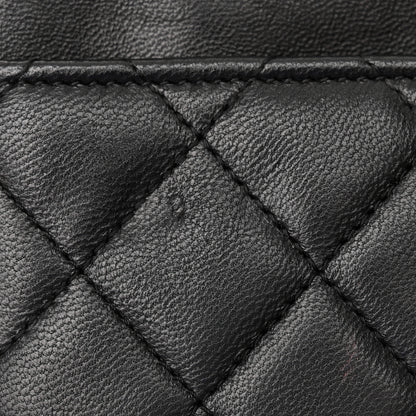 Chanel Lambskin Quilted Boy Wallet On Chain WOC Black 14 of 17
