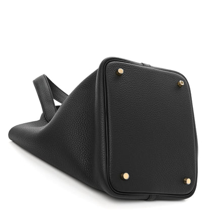 Hermes Taurillon Clemence Picotin Lock 22 MM Black 4 of 11