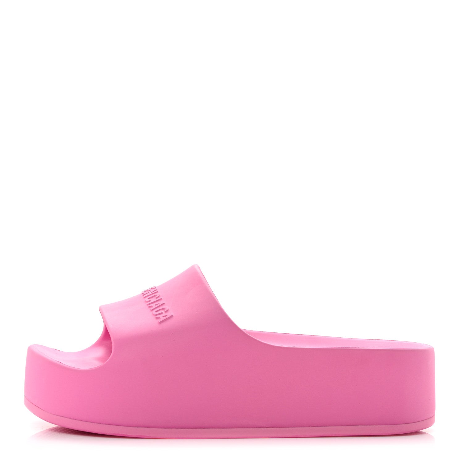 Balenciaga Rubber Chunky Platform Slide Sandals 36 Pink 1 of 7