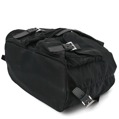 Prada Tessuto Nylon Saffiano Medium Backpack Black 11 of 11