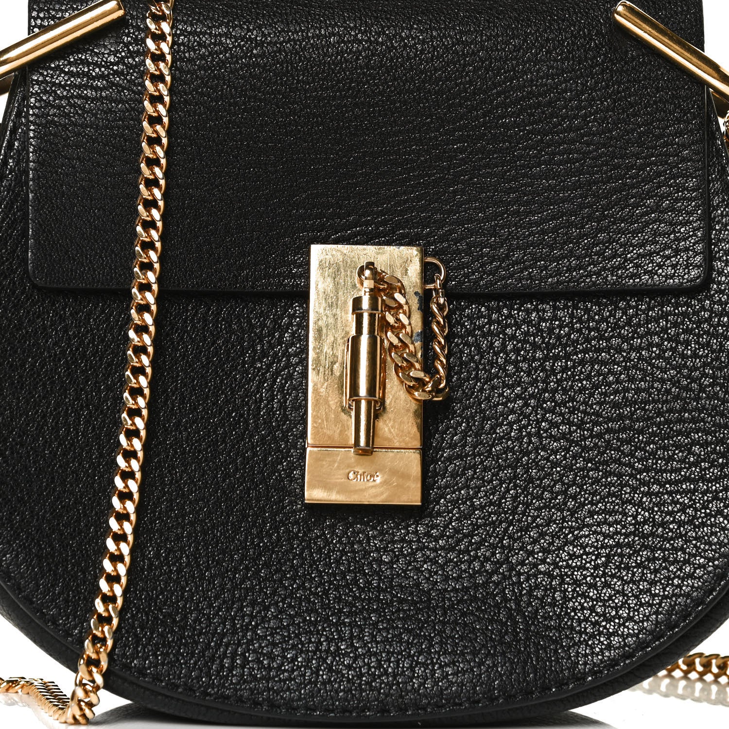 Chloe Grained Lambskin Drew Shoulder Bag Black 7 of 12