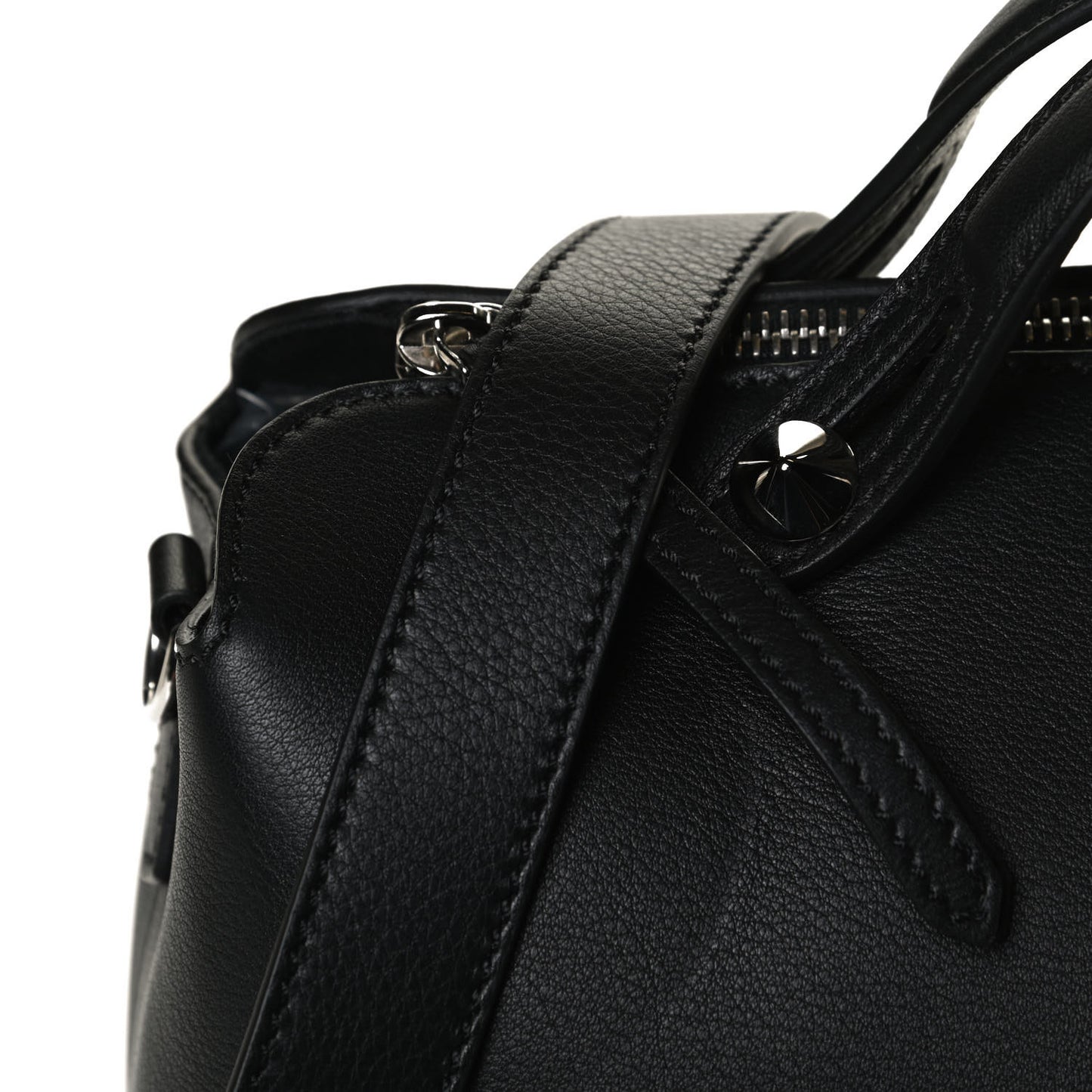 Vitello Dolce Marmol Large By The Way Boston Bag Black