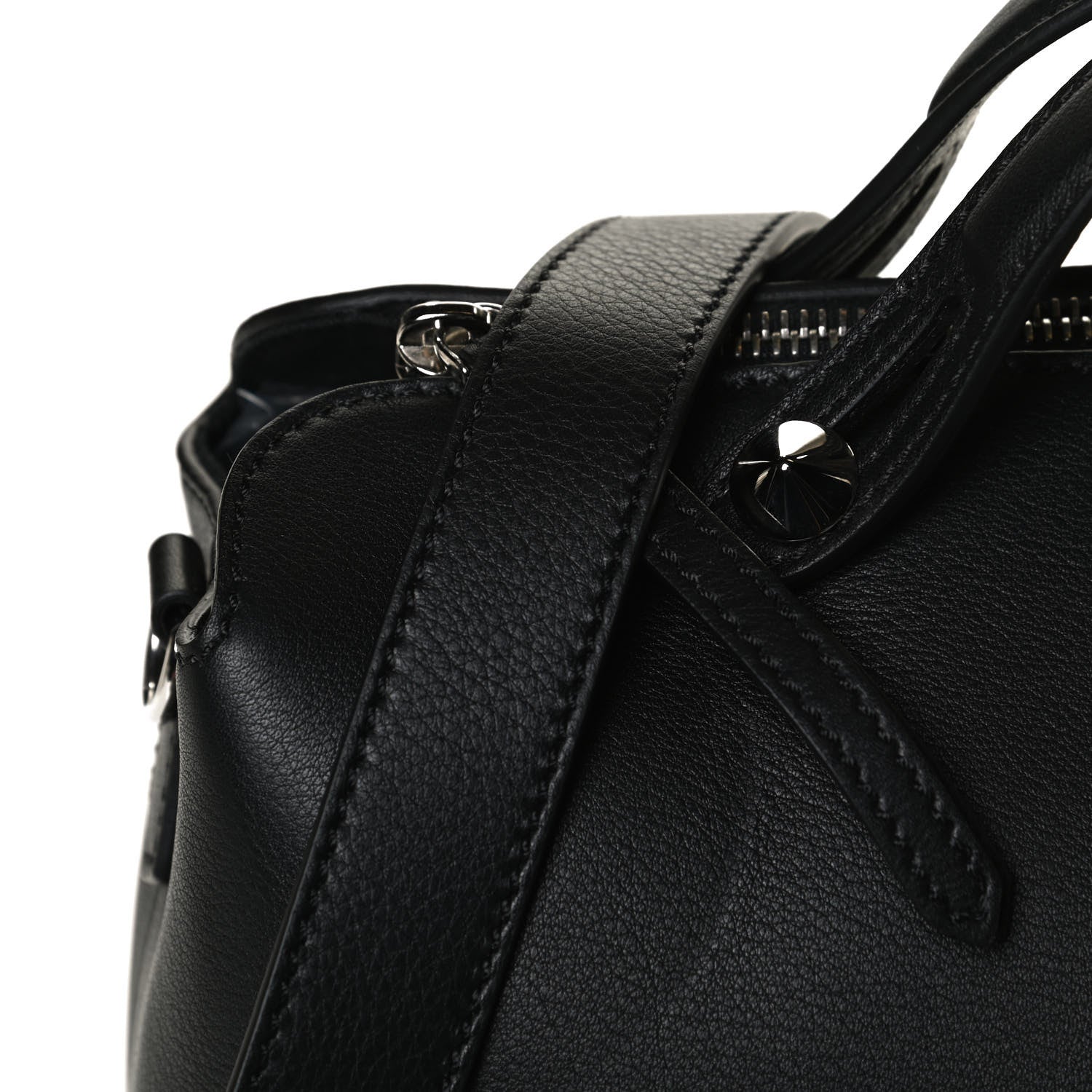 Fendi Vitello Dolce Marmol Large By The Way Boston Bag Black 14 of 17