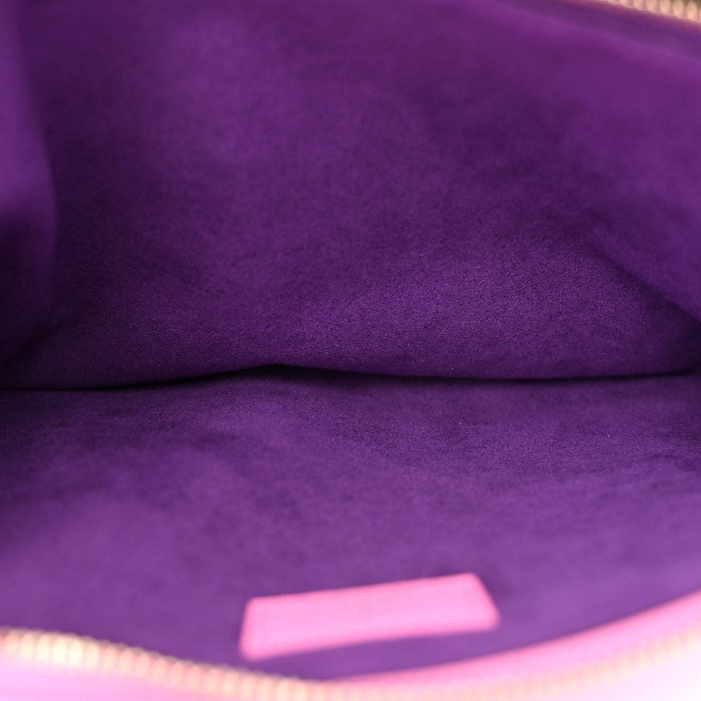 Lambskin Embossed Monogram Vuittamins Coussin PM Rose Violet