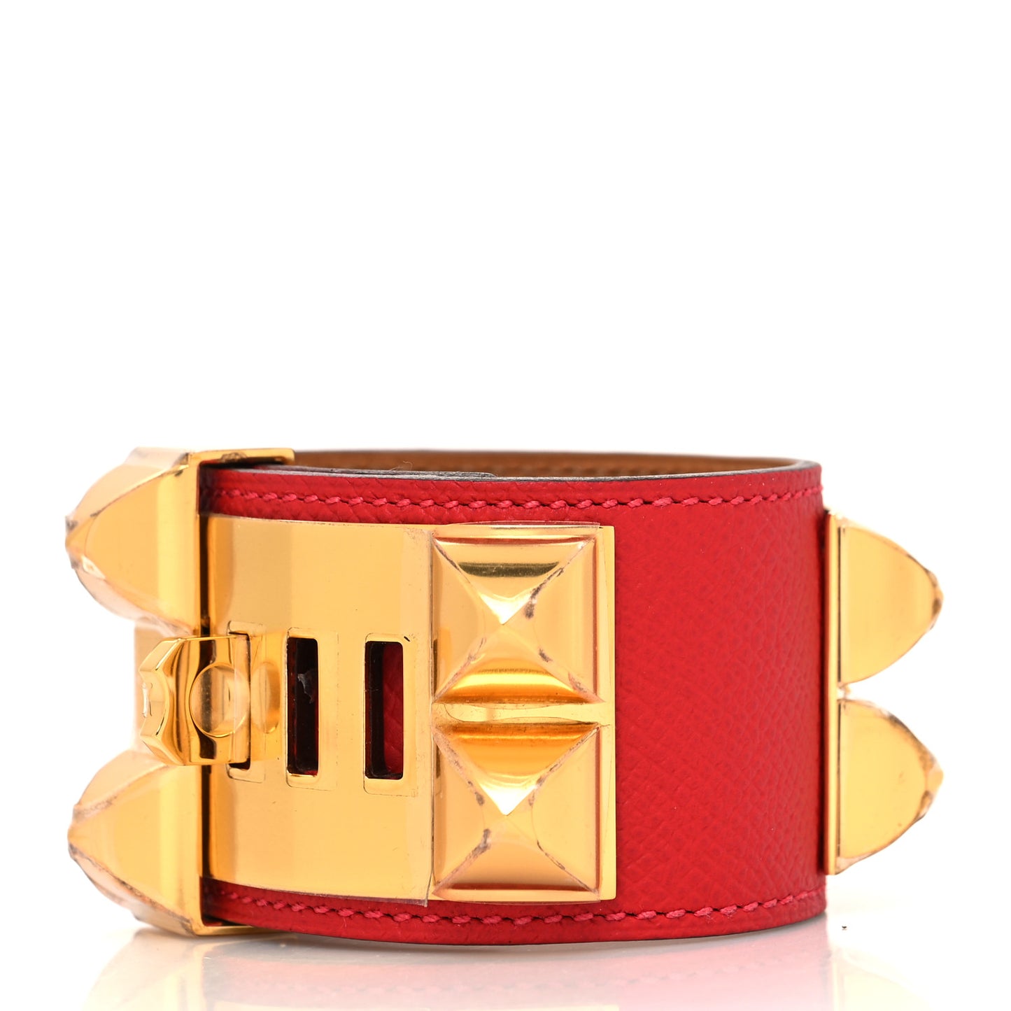 Epsom Collier De Chien CDC Bracelet S Rouge Casaque