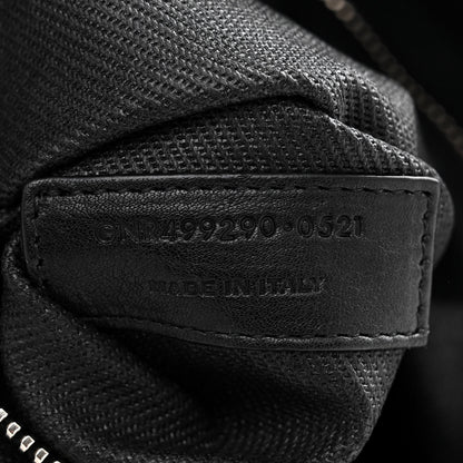 Saint Laurent Linen Calfskin Rive Gauche Tote Black 7 of 10