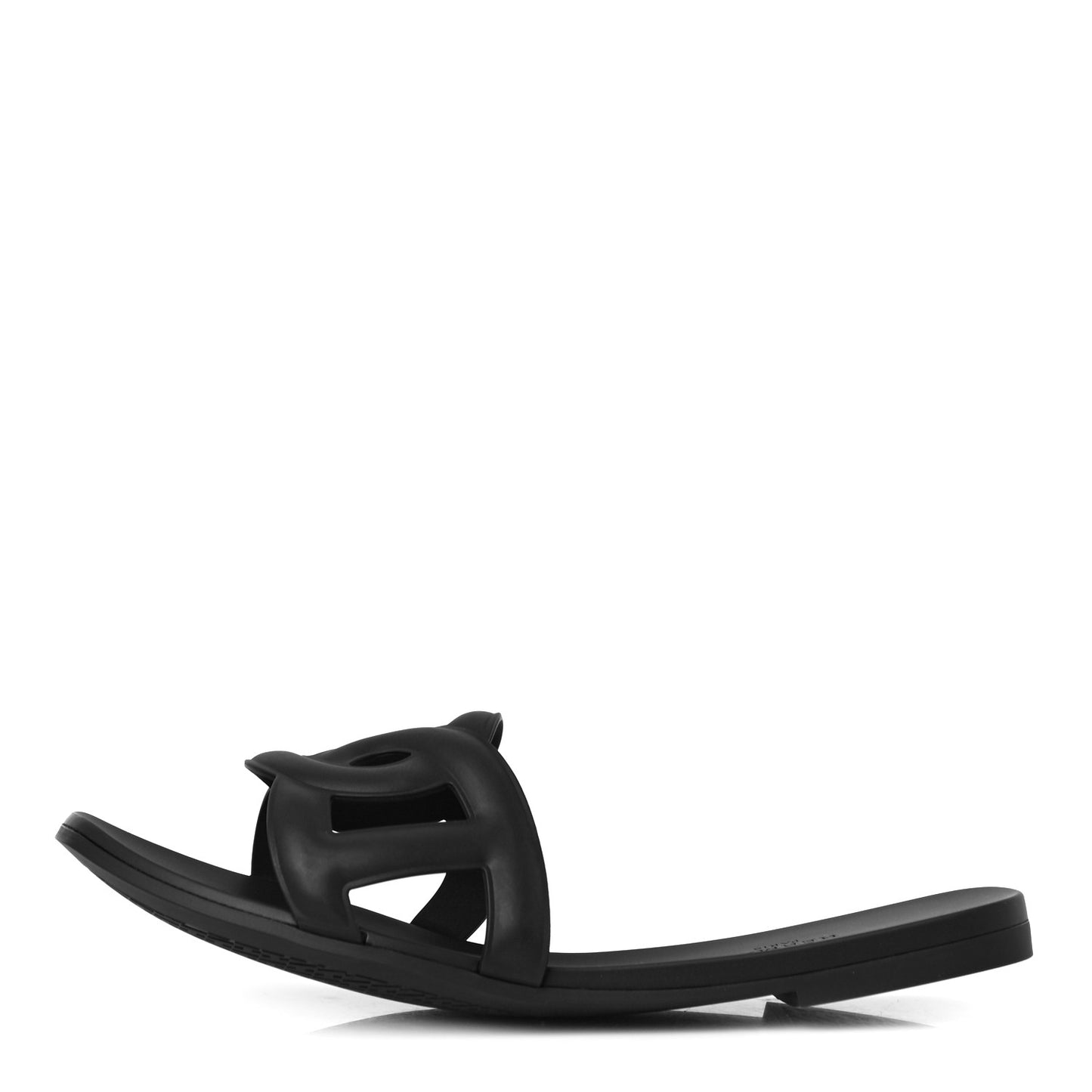 Rubber Aloha Sandals 39 Black