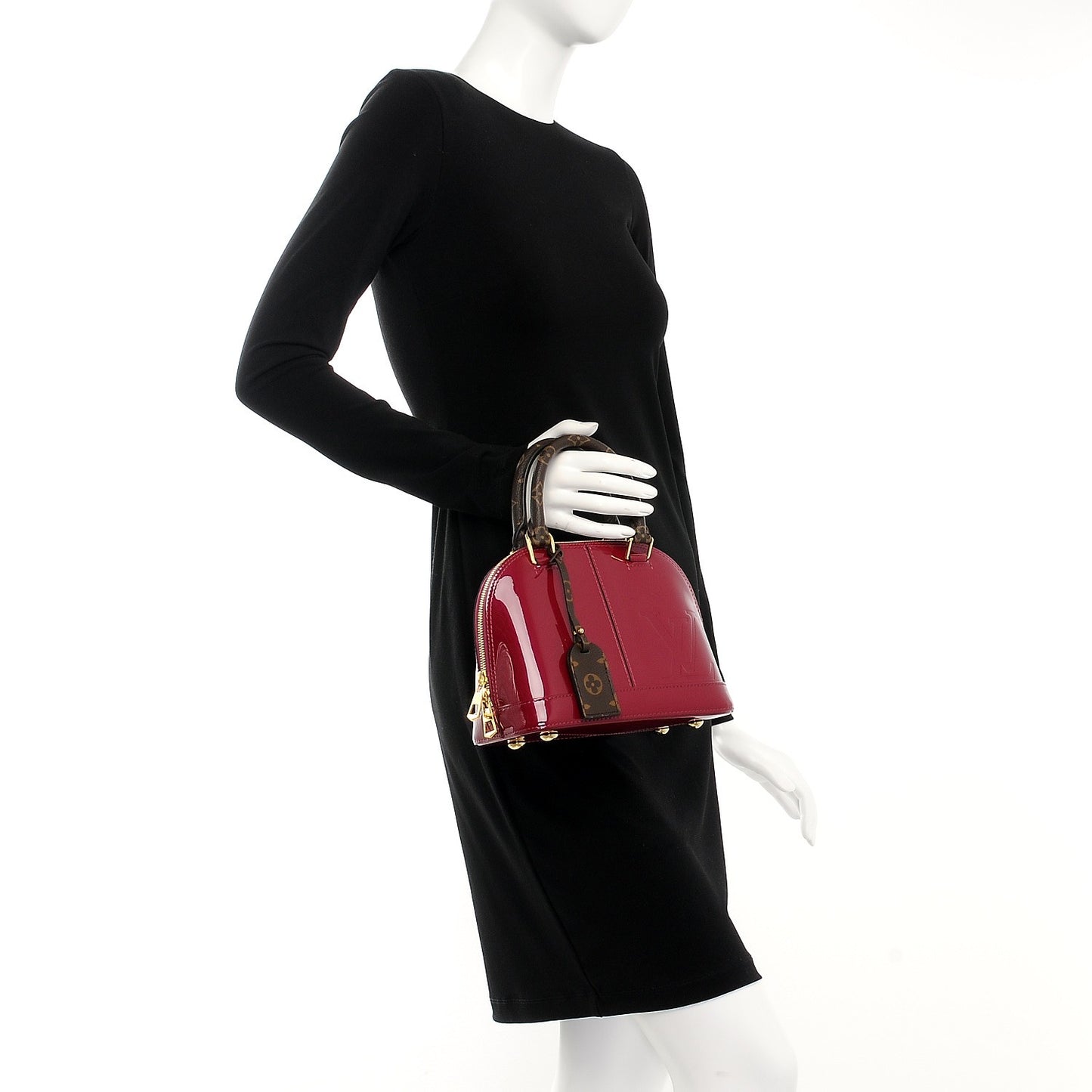 Patent Monogram Alma BB Magenta