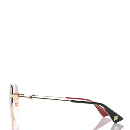 Gucci Square Frame Sunglasses GG0415SK Gold 2 of 6