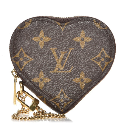 Louis Vuitton Monogram Leopard Coeur Heart Coin Purse Blanc Corail 1 of 8