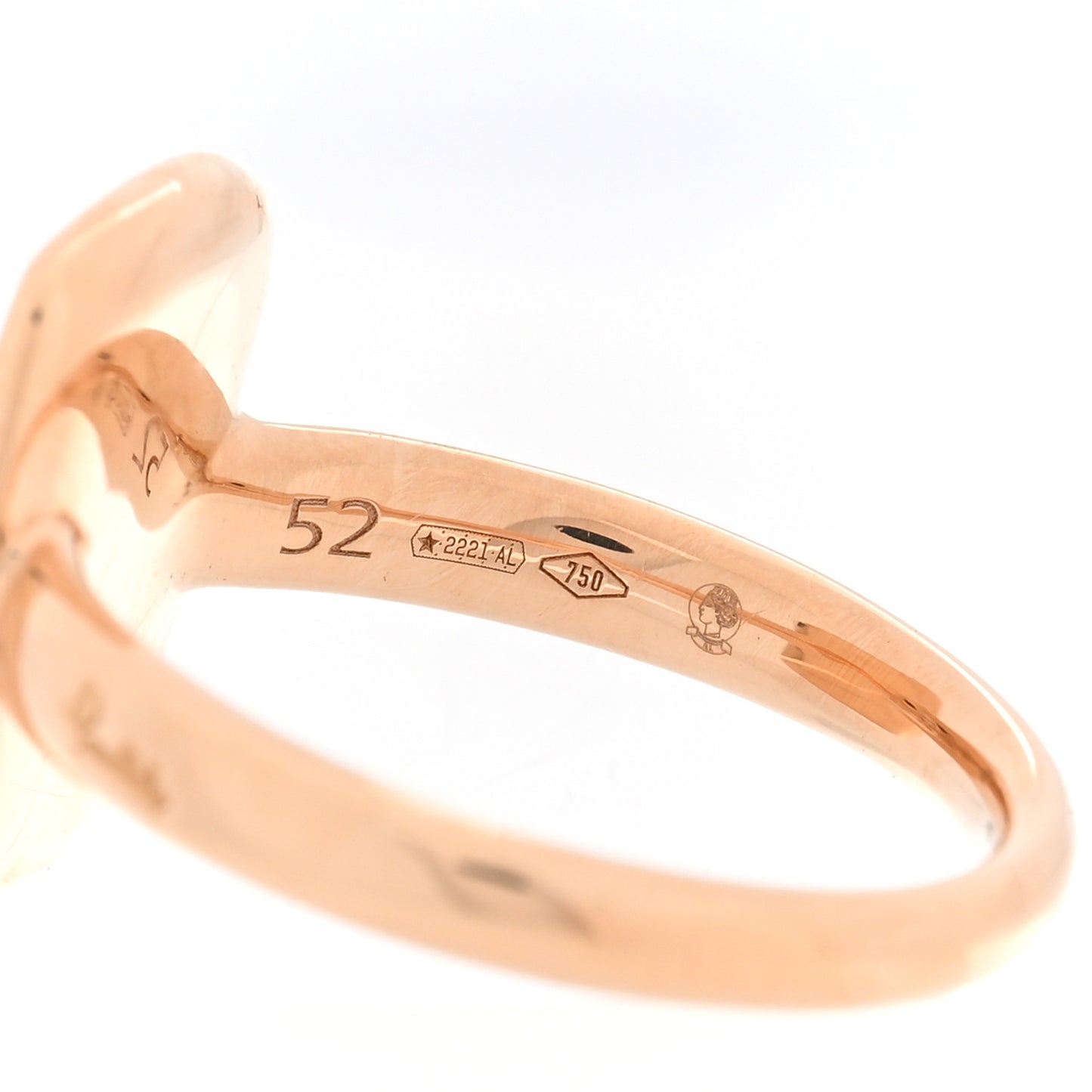 18K Rose Gold Diamond .66ctw Rectangular Sabbia Ring  52 6