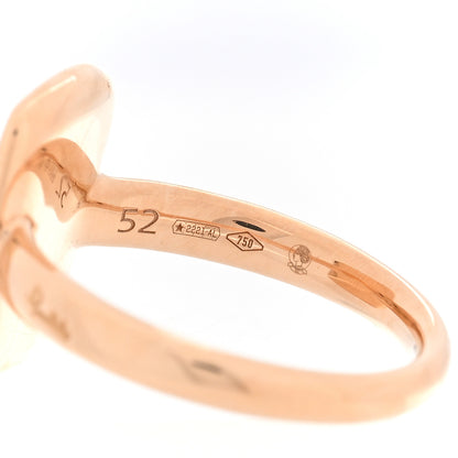 Pomellato 18K Rose Gold Diamond .66ctw Rectangular Sabbia Ring  52 6 5 of 5
