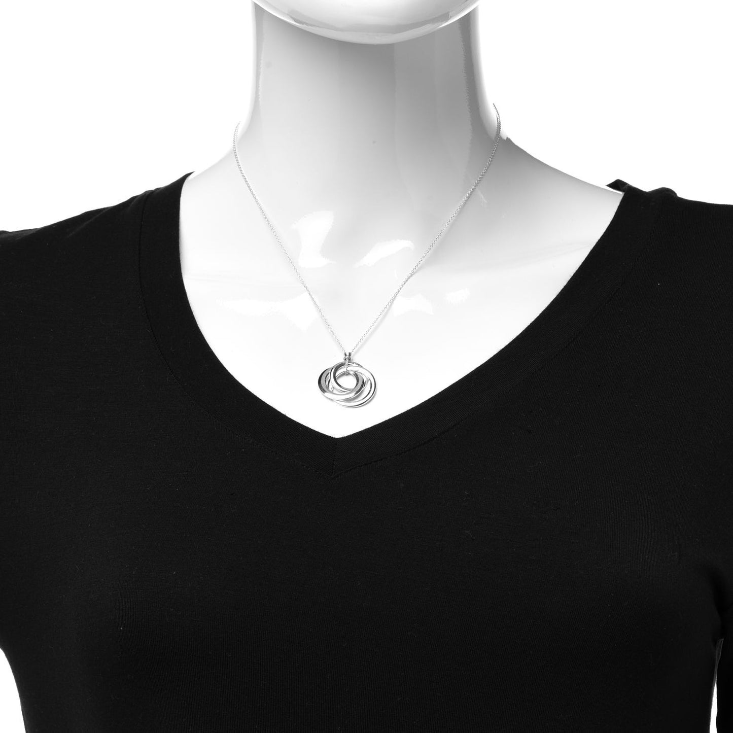 Sterling Silver 1837 Circles Pendant Necklace