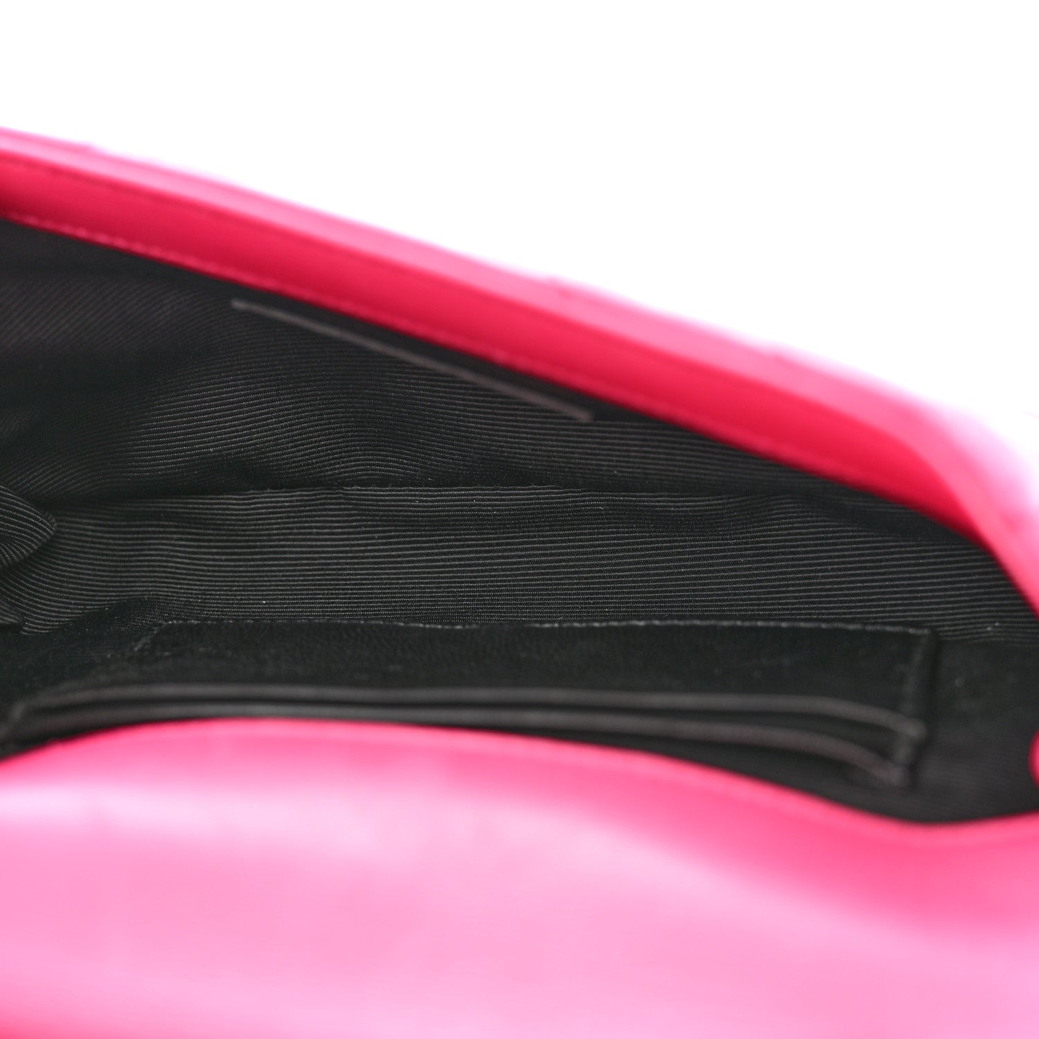Saint Laurent Calfskin Matelasse Chevron Classic Monogram Baby Chain Bag Fuchsia 4 of 12