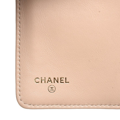 Chanel Iridescent Caviar Quilted Zipped Pocket Wallet Beige Clair 6 of 10