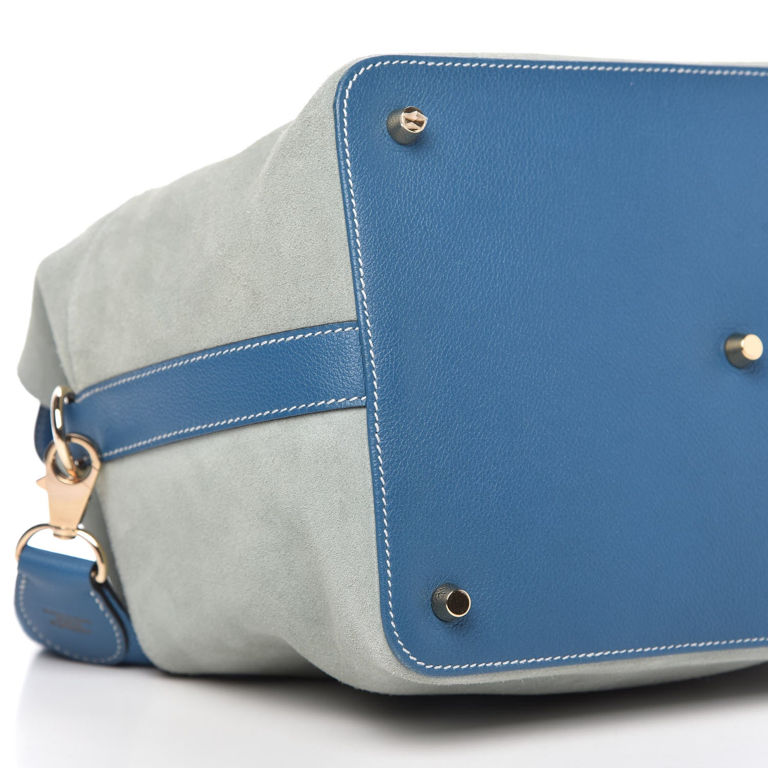 Hermes Veau Grizzly Evercolor Toolbox 26 Bleu Jean 6 of 10