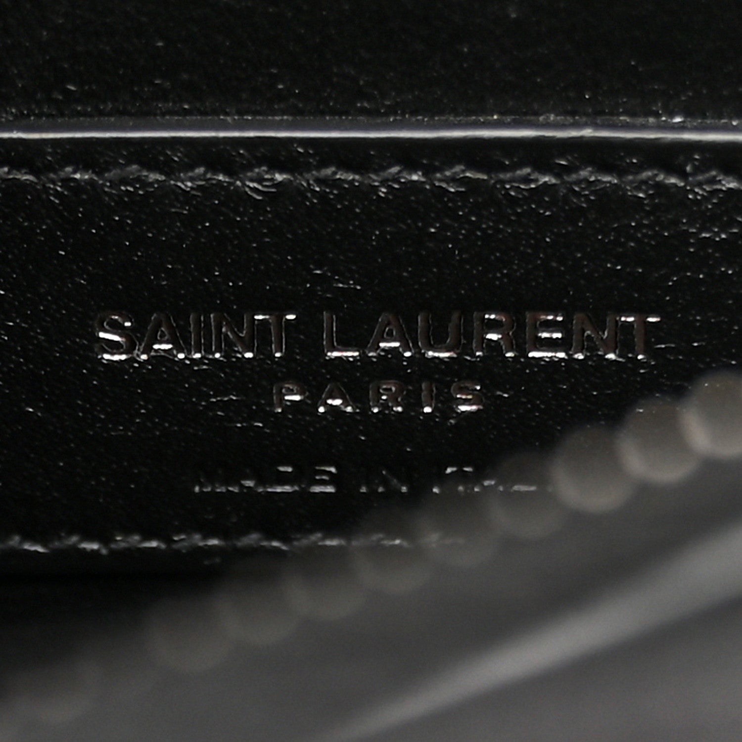 Saint Laurent Sheepskin Matelasse Chevron Monogram Monochrome Medium College Bag Black 7 of 12