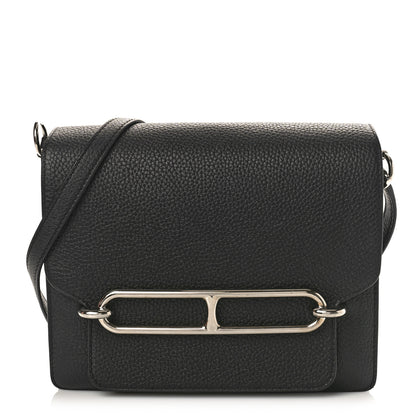 Hermes Taurillon Clemence Sac Roulis 23 Black 1 of 10