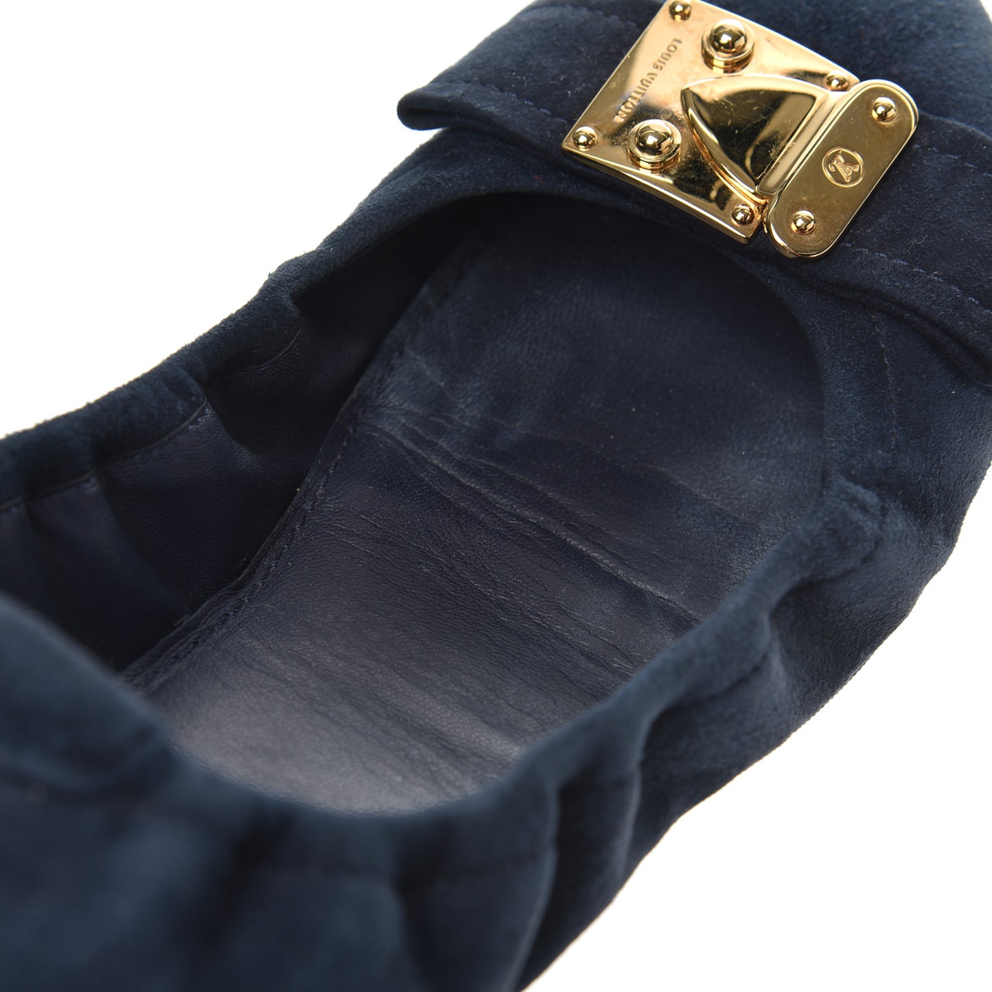 Suede S-Lock Ballerina Flats 39 Marine