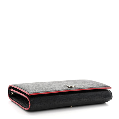 Christian Louboutin Calfskin Boudoir Chain Wallet Black 4 of 12