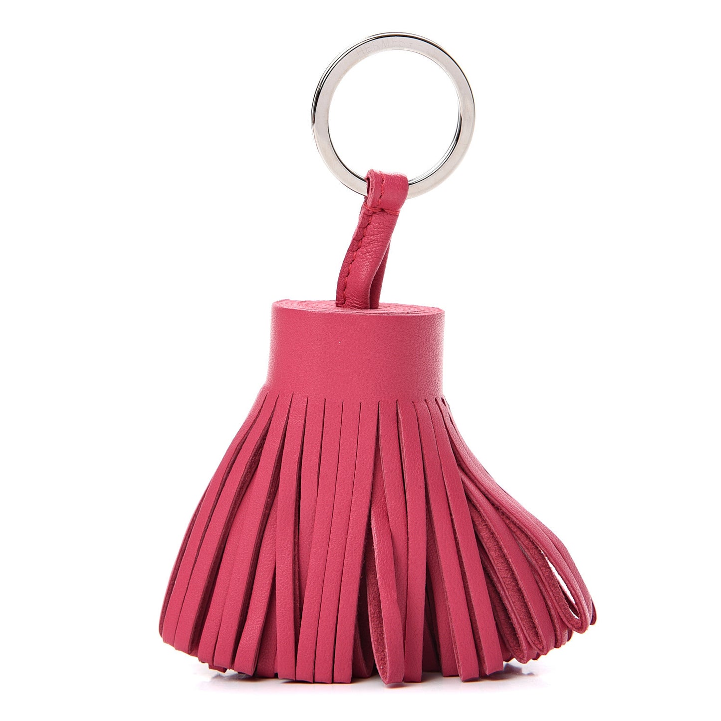 Lambskin Carmen Tassel Key Holder Rose Shocking