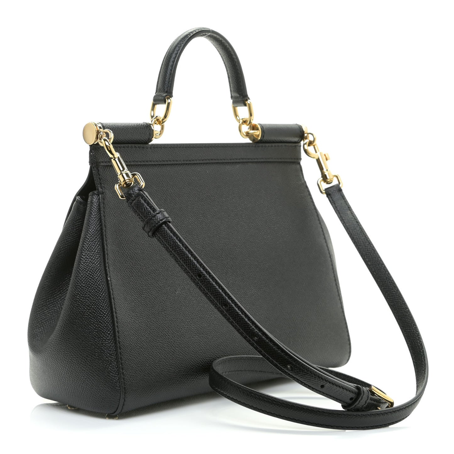 Dauphine Medium Miss Sicily Satchel Black