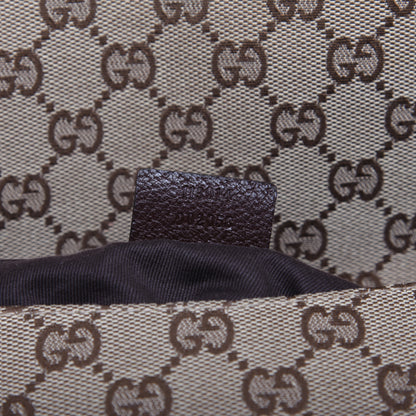 Gucci Monogram Satchel Dark Brown 9 of 11