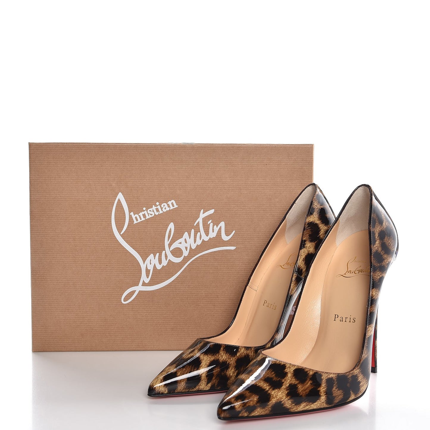 Patent Leopardino So Kate 120 Pumps 37.5 Brown