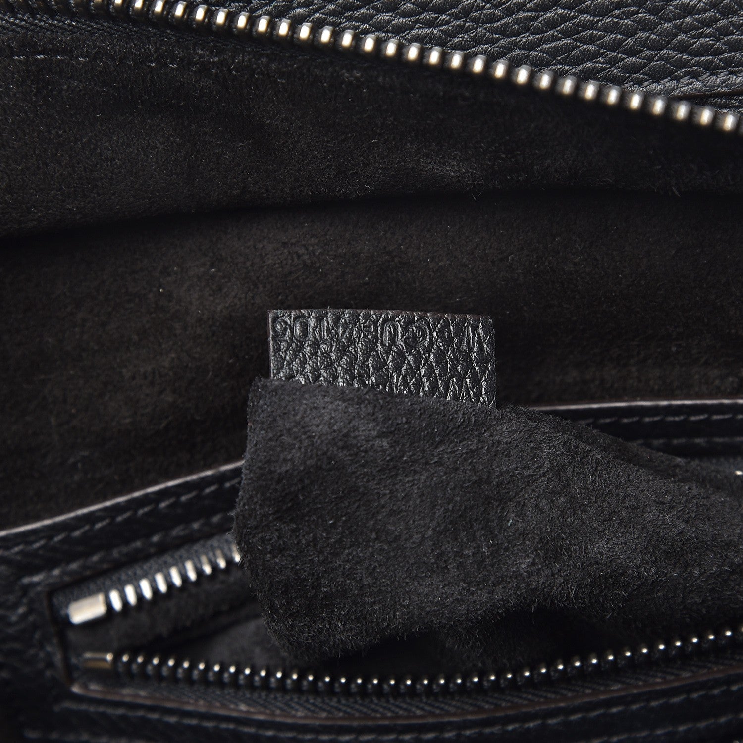 Celine Drummed Calfskin Micro Luggage Black 7 of 13