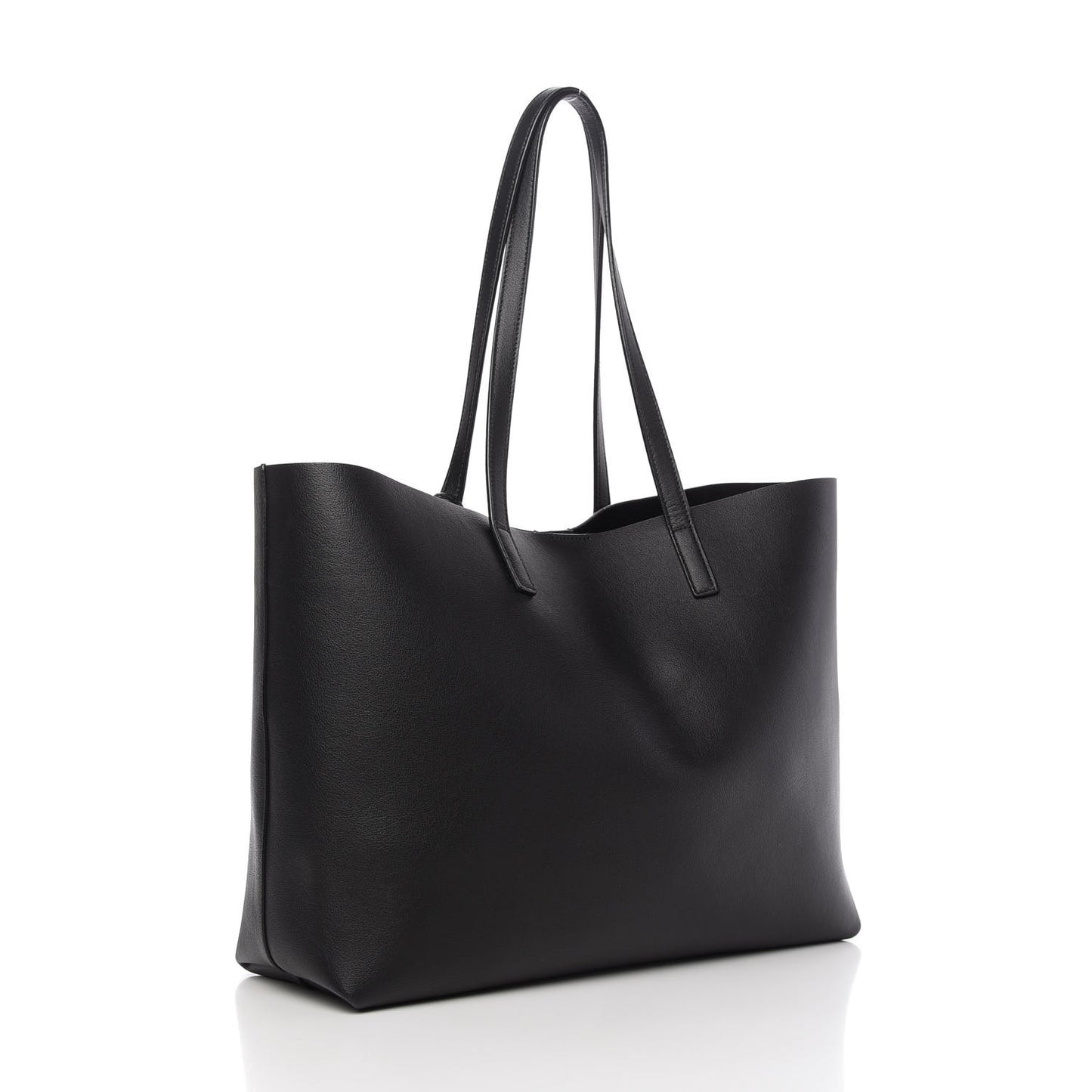 Calfskin Large Shopping Tote Black